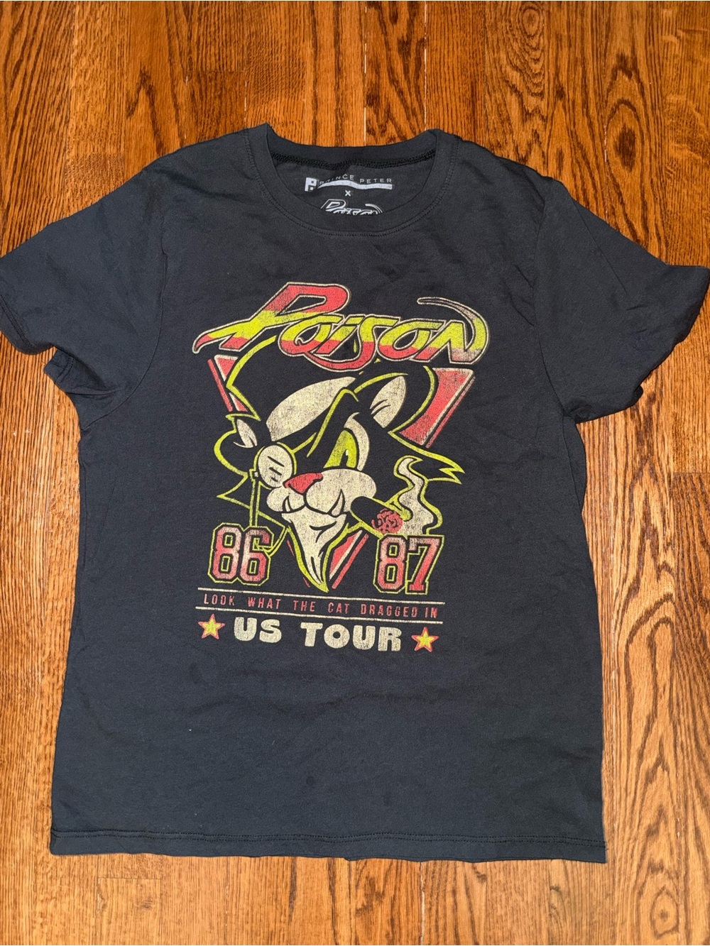 Prince Peter Collection Black Tee with Red & Yellow Graphic